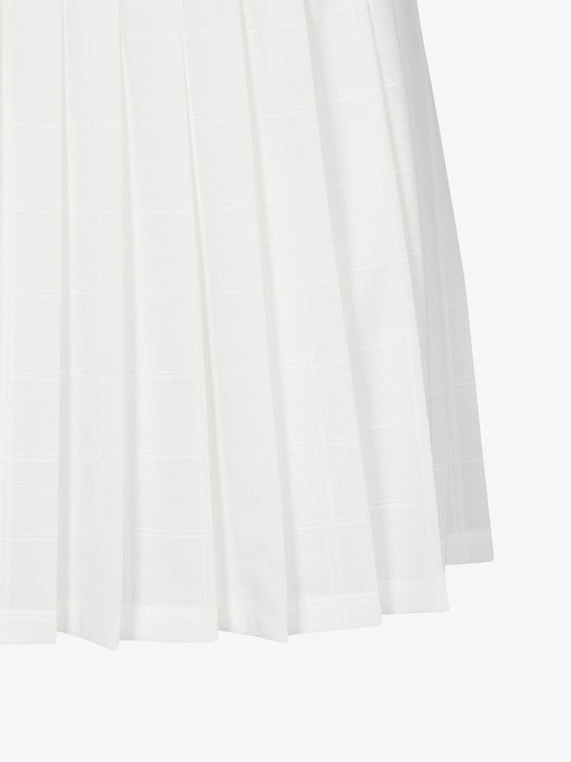 [fila] Tennis Jacquard Pleats Skirt_FS262SK11F004_191