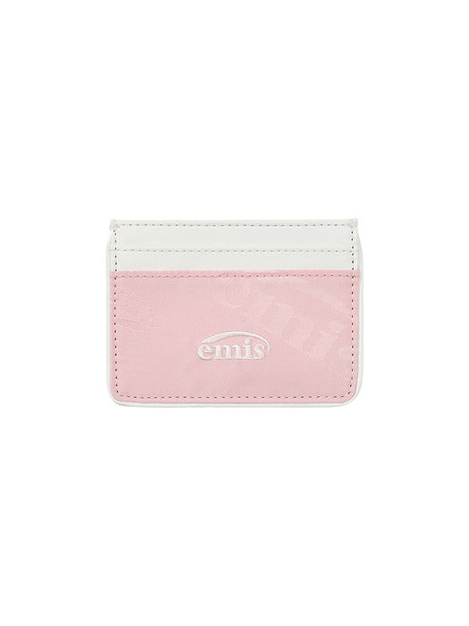 Emis Logo Jacquard Wallet-Pink
