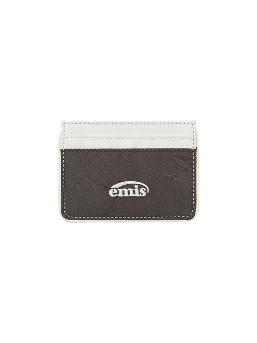 Emis Logo Jacquard Wallet-Brown