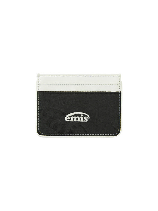 Emis Logo Jacquard Wallet-Black