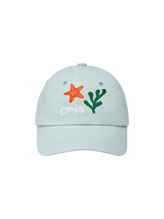 Emis Coastal Ball Cap-Pastel Blue