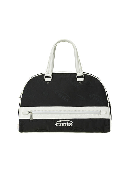 Emis Logo Jacquard Duffle Bag-Black