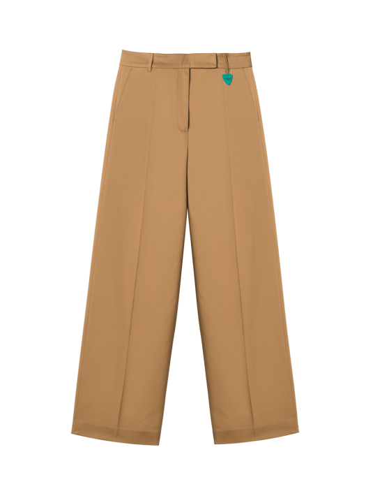 Instantfunk Pintuck Wide Pants - Beige