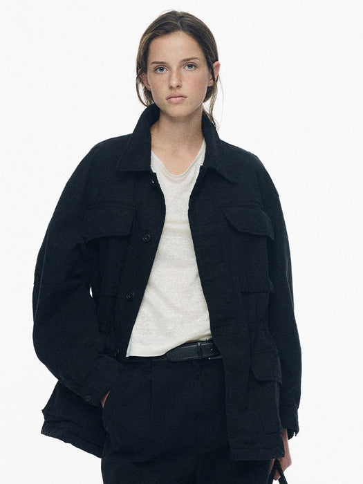 Nothing Written Theo field jacket (Black, W)
