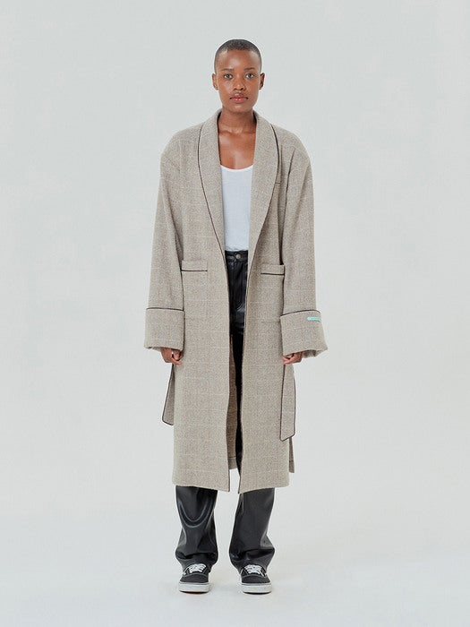 Instantfunk Coloris Wool Long Coat - Beige