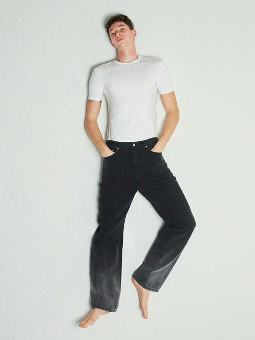 Instantfunk Ms Gradation Cotton Pants - Black