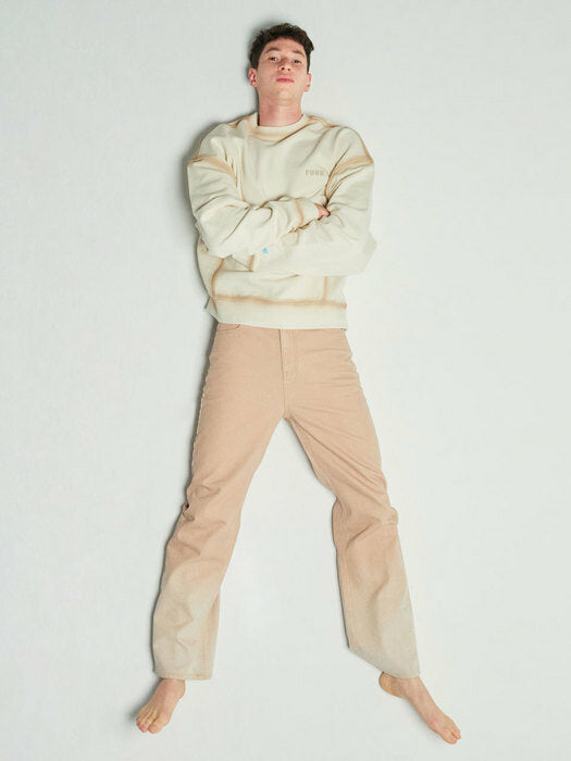 Instantfunk Ms Gradation Cotton Pants - Beige