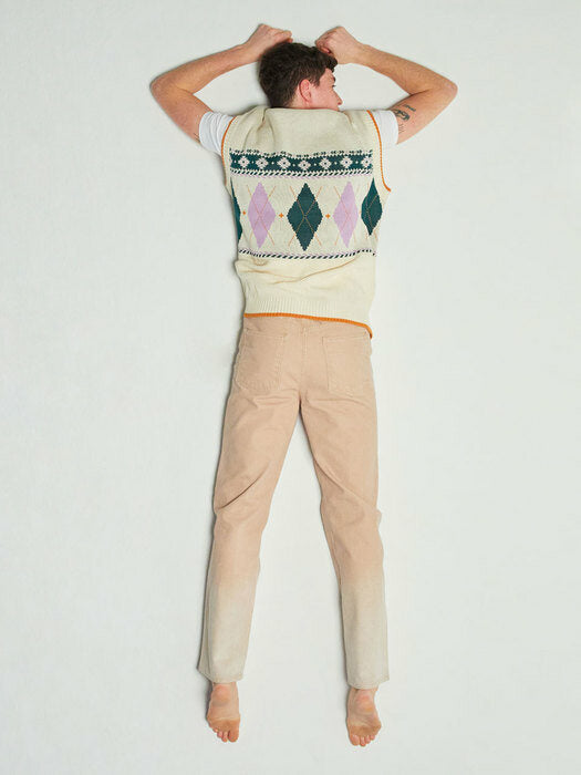 Instantfunk Ms Gradation Cotton Pants - Beige