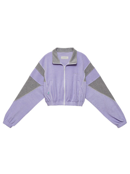 Instantfunk Boucle Cropped Anorak - Purple