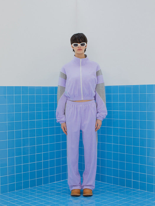 Instantfunk Boucle Cropped Anorak - Purple