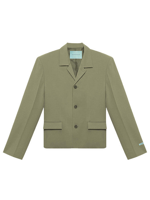 Instantfunk Ms Single Crop Jacket - Khaki