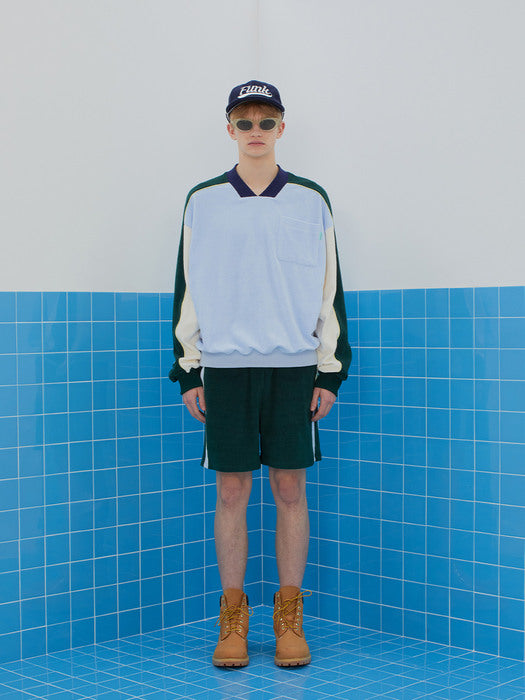 Instantfunk Ms Boucle Sweat Half Pants - Green