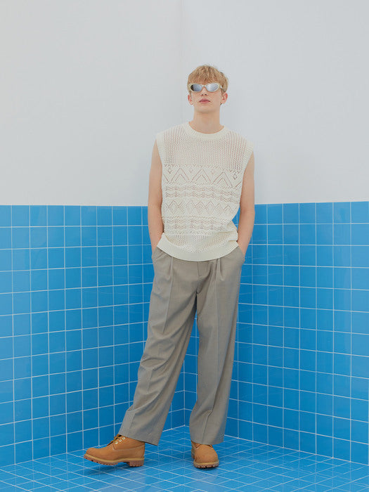 Instantfunk Ms Basic Slacks - Beige