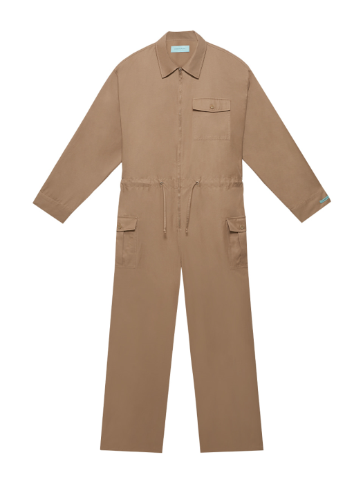 Instantfunk Ms Zip-Up Jumpsuit - Beige