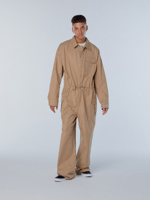 Instantfunk Ms Zip-Up Jumpsuit - Beige
