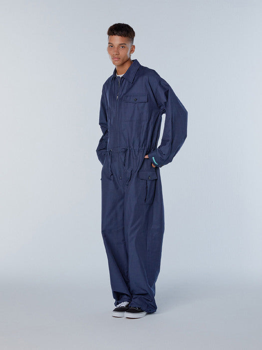 Instantfunk Ms Zip-Up Jumpsuit - Navy