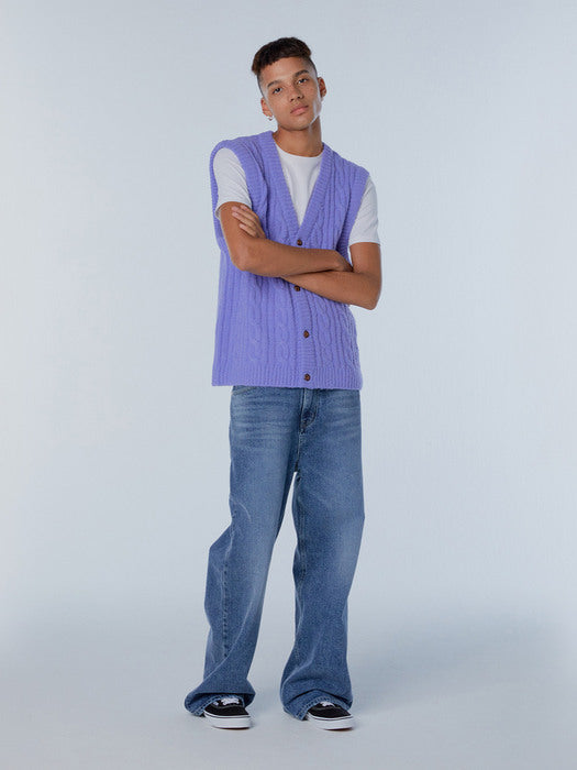 Instantfunk Ms Single Knitwear Vest - Blue