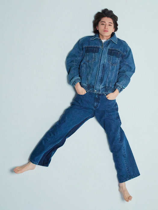 Instantfunk Deconstruct Denim Jacket - Blue