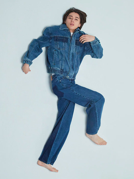 Instantfunk Deconstruct Denim Jacket - Blue