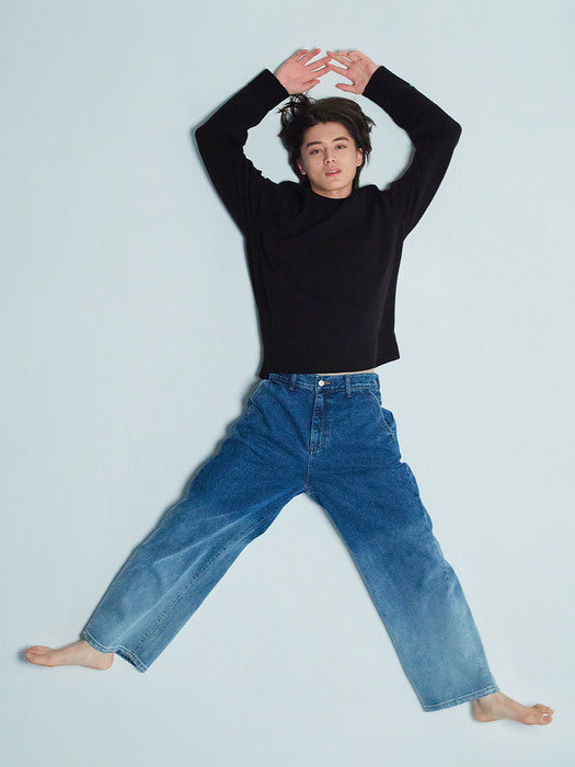 Instantfunk Ms Gradation Denim Pants - Blue
