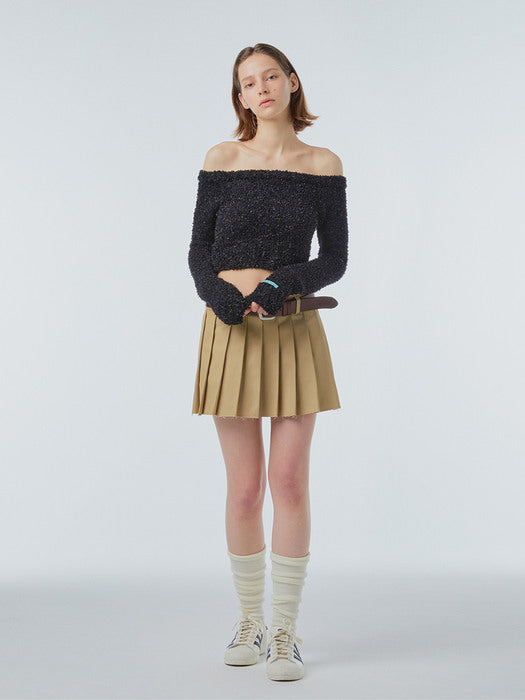 Instantfunk Off-Shoulder Halterneck Knitwear - Black