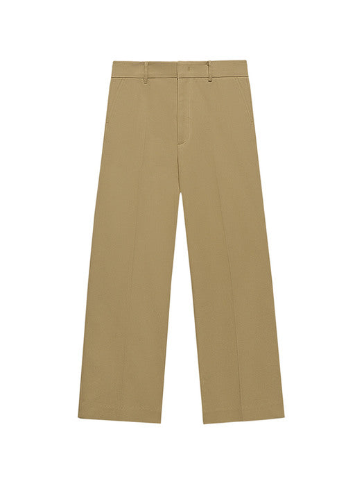 [Instantfunk] Ms Cotton Wide Pants - Beige