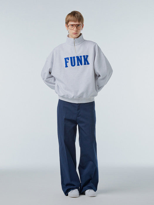 Instantfunk Ms Cotton Wide Pants - Navy