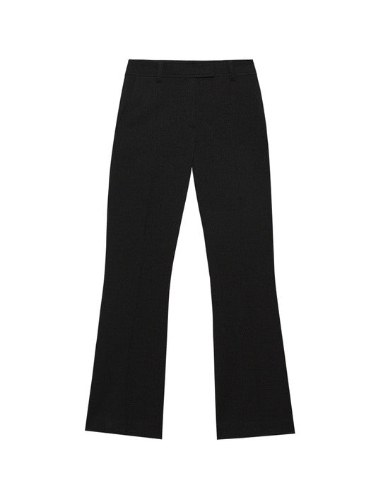 Instantfunk Tweed Semi Bootcut Pants - Black