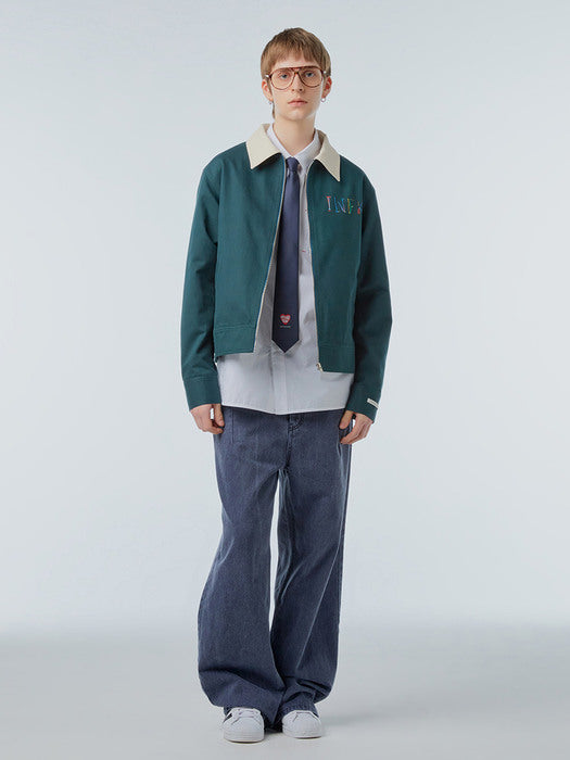 Instantfunk Ms Cotton Zip-up Jacket - Green
