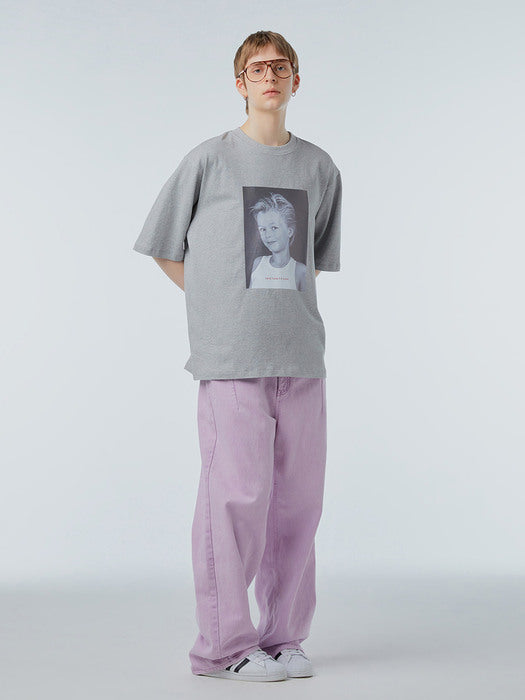 Instantfunk Ms Cachion Washed Denim Pants - Lavender