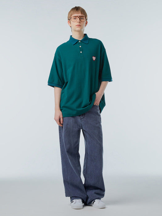Instantfunk Ms Cation Washed Denim Pants - Navy
