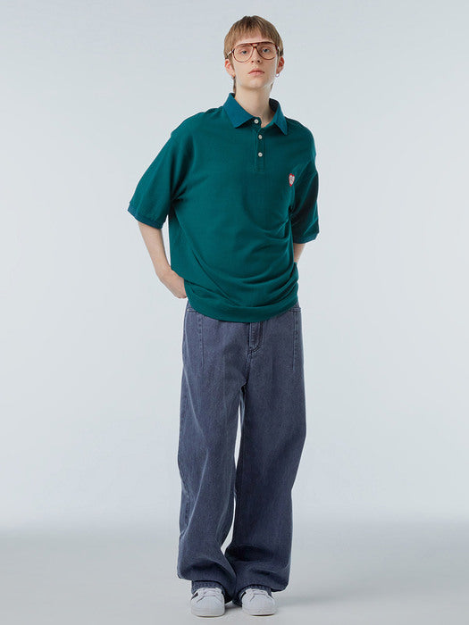 Instantfunk Ms Kachion Washed Denim Pants - Navy