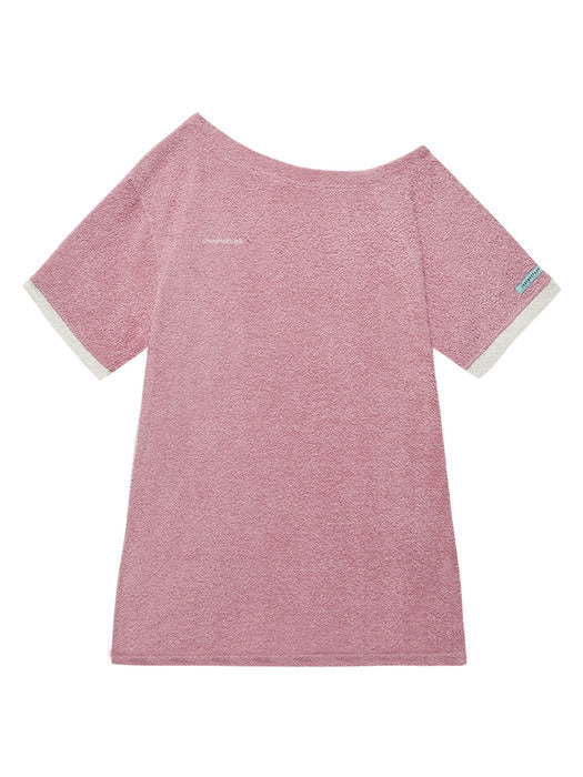 Instantfunk One-Shoulder Boucle Mini Dress - Pink