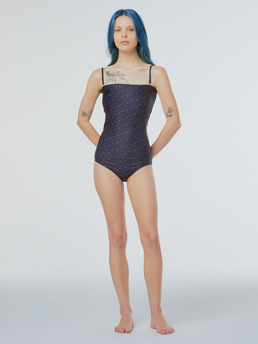 Instantfunk Floral Dress Swimsuit - Black