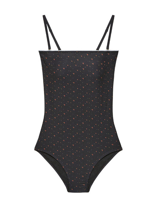 Instantfunk Floral Dress Swimsuit - Black