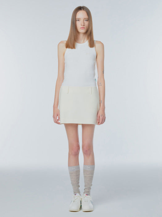Instantfunk Low-Rise Wool Mini Skirt