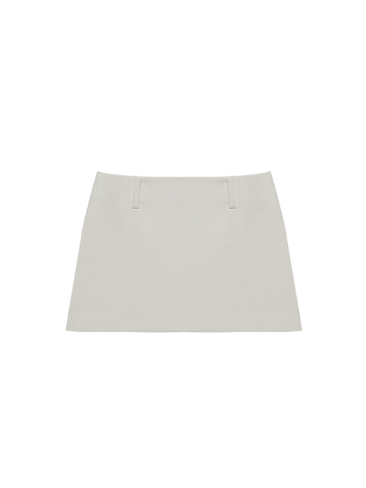 Instantfunk Low-Rise Wool Mini Skirt