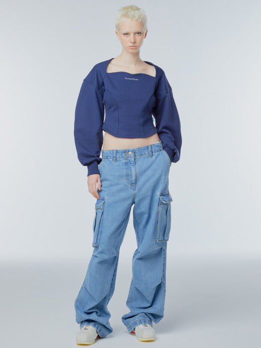 Instantfunk Cargo Wide Denim Pants