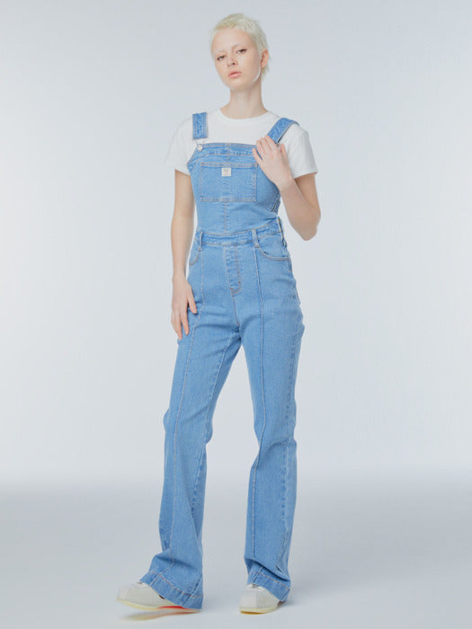 Instantfunk Bootcut Denim Overalls