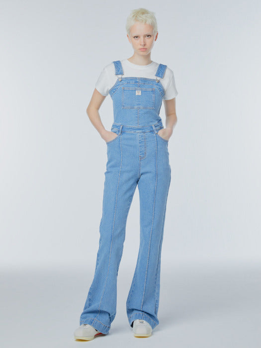 Instantfunk Bootcut Denim Overalls
