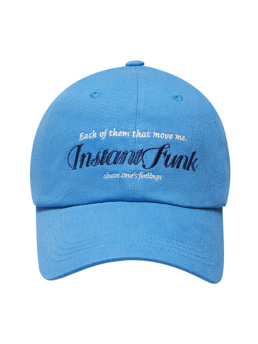 [Instantfunk] Cursive Logo Embroidered Ball Cap