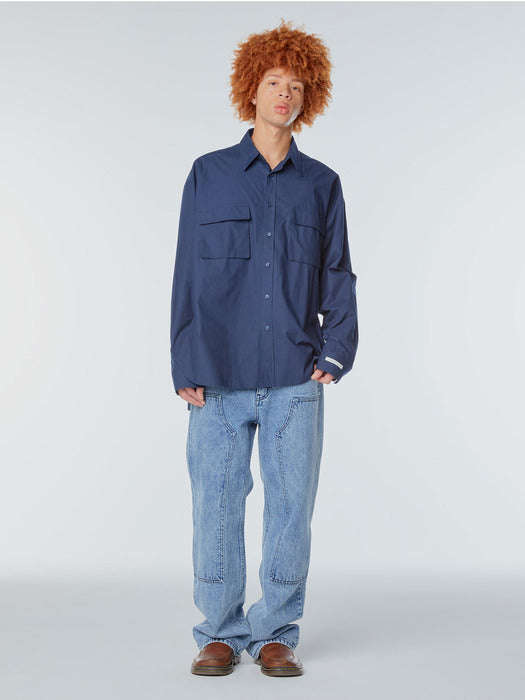 Instantfunk Ms Oversized Pocket Shirt