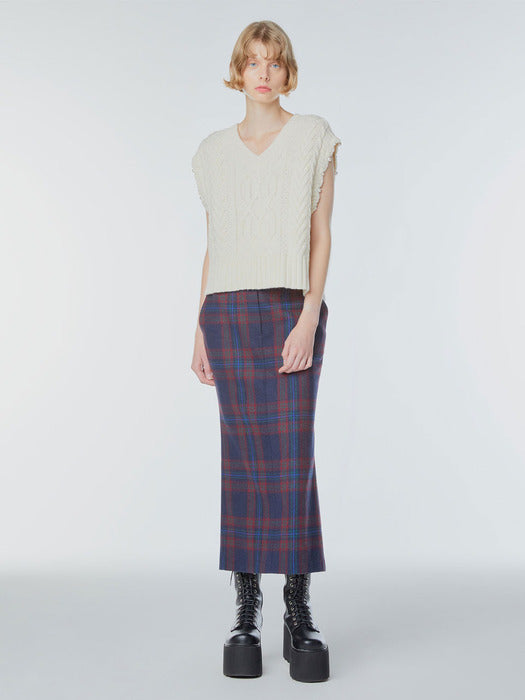 Instantfunk Mermaid Wool Long Skirt