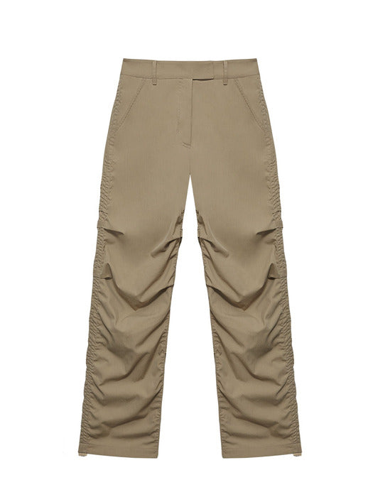 Instantfunk Shirring Cotton Pants