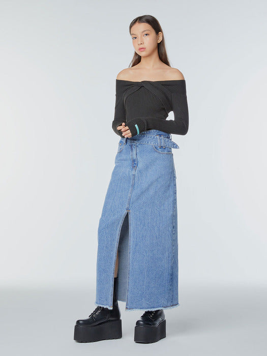 [Instantfunk] Multi-way Drape Knitwear