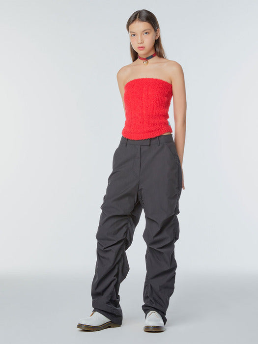 Instantfunk Cable Wool Knitwear Tube Top