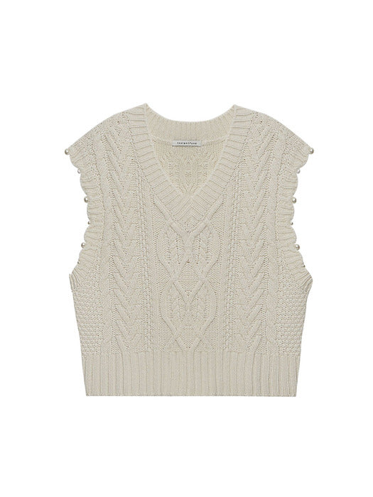 [Instantfunk] Pearl Wool Knitwear Vest