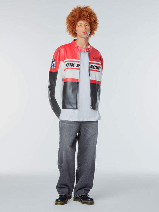 Instantfunk Ms Scratch Wide Denim Pants