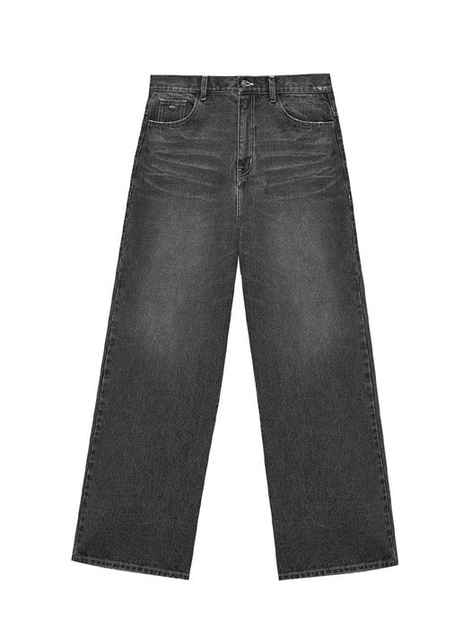 Instantfunk Ms Scratch Wide Denim Pants