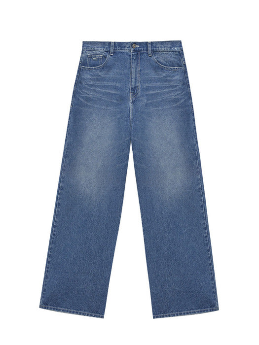 Instantfunk Ms Scratch Wide Denim Pants